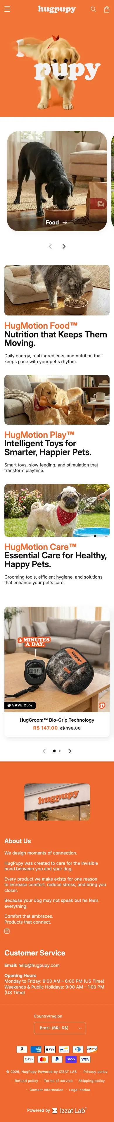 HugPupy — preview mobile